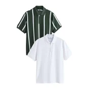 Next Majica  temno zelena / bela