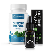 Komplet Moč možganov: CBD kapljice + Ginko biloba