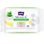 BELLA Medica Green Tea Extract vlažni robčki za intimno higieno 20 kos