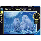 Ravensburger Puzzle Sove na mesecini, 500 delova