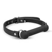 EasyToys Silicone Bit Gag - Adjustable Comfort Model, Black ET610BLK