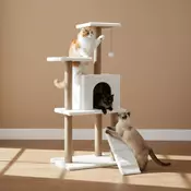 Paws & Whiskers Kucica za macke, Bela