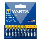 VARTA LONGLIFE POWER alkalne baterije AAA dugog vijeka trajanja, 10 kom/pakiranje 4903121761