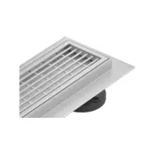 Mexen Flat 360° M33 rotacijski linijski odtok 80 cm, inox - 1033080-40