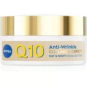 NIVEA Q10 Anti-Wrinkle Collagen Expert globinsko hranilno maslo proti gubam 50 ml