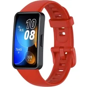 GS Silikonski pašček za Huawei Band 8/Huawei Band 9/Huawei Band 10, rdeč
