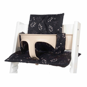 Dooky polnila stolovSeat Cushion Set Romantic Leaves Black