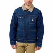RELAXED FIT DENIM SHERPA-LINED JACKET 105478 beechRELAXED FIT DENIM SHERPA-LINED JACKET 105478 beech