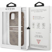 GUESS Maska za telefon PU 4G Printed Stripe za iPhone 11 Pink