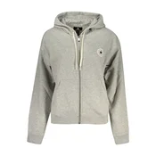 Converse ženska hoodie dukserica na patentni zatvarac siva