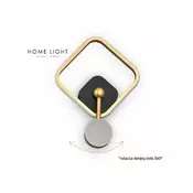 VESTA 466 ZIDNA LAMPA 15W 3000K CRNA/BRUSENO ZLATO