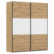 Rauch Möbel OMARA Z DRSNIMI VRATI, bela, barve aluminija, hrast artisan