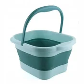 shumee Zložljivo vedro 15L 43*33,5*22cm TURKIZNO masažno silikonsko vedro