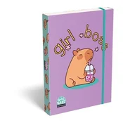 Škatla za zvezke, A5, LIZZYSULI, Lollipop Capybara, zelena