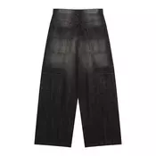 Bershka Kavbojke črn denim