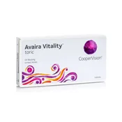 CooperVision Avaira Vitality Toric (3 leče) Dioptrija: -3.5, Ukrivljenost: 8.5, Premer: 14.5