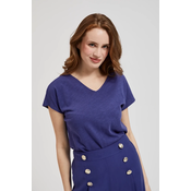 Marisse Womens Blouse L-Ts-4356 D.Violet