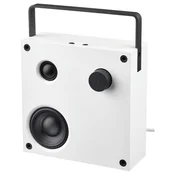 VAPPEBY Bluetooth zvočnik, bela/3. gen, 20x20 cm