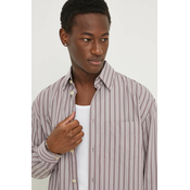 Pamucna košulja Drykorn za muškarce, boja: ljubicasta, relaxed, s klasicnim ovratnikom