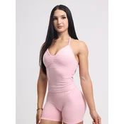 neverover Športni top Hue Halter Seamless Top roza