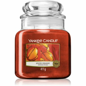 Yankee Candle Spiced Orange dišeča sveča  411 g Classic srednja