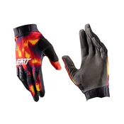 Rokavice Leatt MTB 1.0 GripR, rdeče z vzorcem toplotnega zemljevida (S)