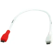 VALUE Value USB polnilni kabel USB 2.0 USB-mikro-B vtič 0.30 m bela zaščiten 11.99.8307, (20432785)