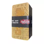 KONAMI karte Yu-Gi-Oh! 300 kart ORIGINAL + zlati tin + booster (paketek)