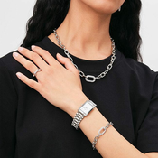 Daniel Wellington Luksuzna jeklena ogrlica s kristali Crystal Link DW00400607