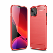 Ovitek za iPhone 13 Mini | Carbon vzorec | Rdeč