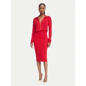 Elisabetta Franchi Cocktail obleka AM-19S-66E2-V500 Rdeča Slim Fit