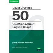 David Crystals 50 Questions About English Usage Pocket Editions