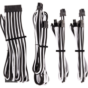 Corsair Premium Sleeved Kabel-Set (Gen 4) - weiß/schwarz CP-8920220