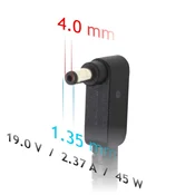 Akyga Akyga AK-ND-54 adapter/pretvarac napajanja, 45W, crni