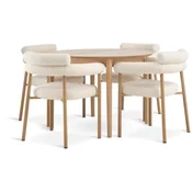 MARSTRAND O110 sto natur hrast + 4 BREUM pep. bela