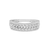 Diamant Exquis Prstan Ring aus 375 Weißgold mit Diamant srebrna