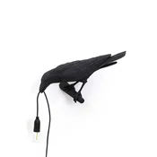 Stenska luč Seletti Bird Lamp Black Looking Left