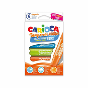 6-delni komplet neon tempera barvic - Carioca