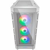 COUGAR | Duoface Pro RGB White | PC Case | Mid Tower / TG & Airflow Front Panel / 4 x ARGB Fans / TG Left Panel