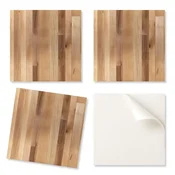 shumee Dekorativne samolepilne vinilne ploščice z vzorcem naravnega lesa 9x30x30 cm