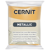 Polimerna glina Cernit Metallic - Zlatna, 56 g