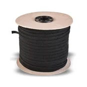 Tekstilna radirka črna širina 5 mm, 1 meter