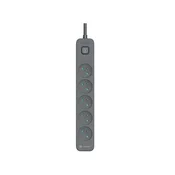 slomart Tracer Power Line+ prenapetostna zaščita, 1.8m, 5 vtičnic