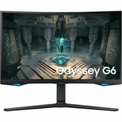 Samsung LS27BG650EUXEN Odyssey G6 Gaming monitor, 27 VA, Zakrivljen, 2560x1440, GtG, HDMIx2, DP, USB, Freesync, Crni