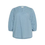 KAFFE CURVE Bluza KCLoulou golobje modra/svetlo modra