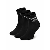 Reebok Set 3 parov unisex visokih nogavic R0427-SS24 (3-pack) Črna