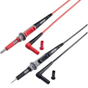 Voltcraft VOLTCRAFT MS-4PS varnostni merilni kabel [4 mm varnostni vtič - testna špica] 1.00 m črna\, rdeča 1 kos, (20423046)
