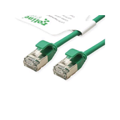 Secomp Roline GREEN U/FTP Data Center PatchCord 6A Slim LSOH zeleni 0.3m