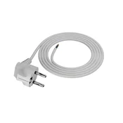 Priključni kabel 1 m z kotnim vtičem Uni-Schuko 250V 16A 3x1 mm2 OMY PP-50 bel W-97163