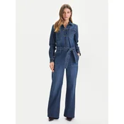 Guess Jeans Kombinezon W5BD97 D0026 Mornarsko modra Wide Leg